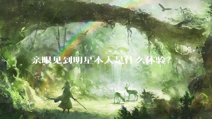 亲眼见到明星本人是什么体验？