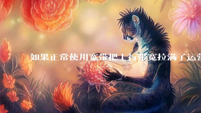 如果正常使用宽带把上行带宽拉满了运营商会管吗?